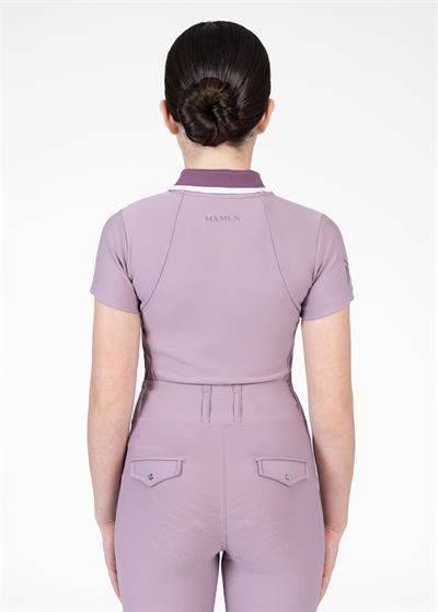 YR Concept Kısa Kollu Polo Yaka Binici Bluzu (Orkide)