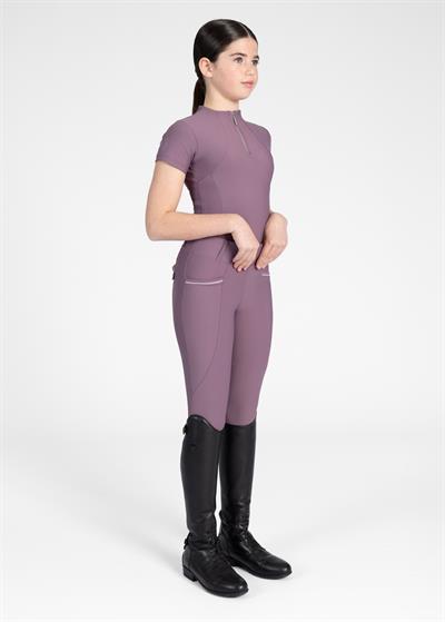 YR Kısa Kollu Bluz (Mürdüm)