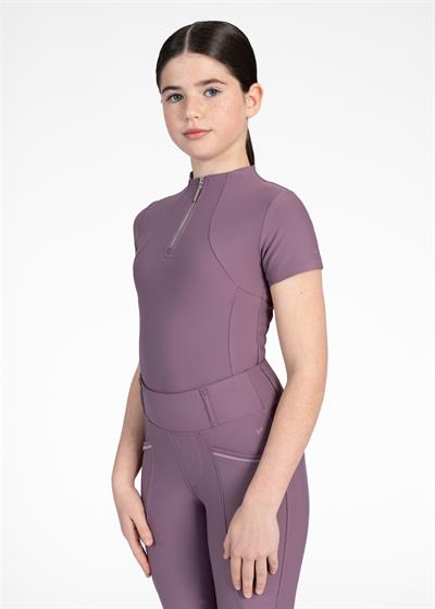 YR Kısa Kollu Bluz (Mürdüm)