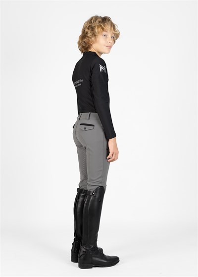 YR Performance Genç Binici Pantalonu (Gri) Full Grip