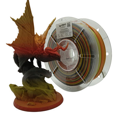 Apex3D Gökkuşağı PLA+ Filament - Volkanik Patlama 1 Kg 1.75mm