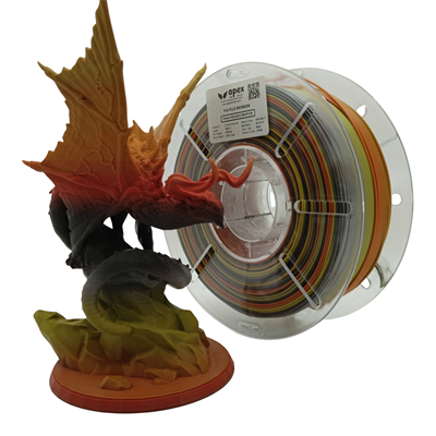Apex3D Gökkuşağı PLA+ Filament - Volkanik Patlama 1 Kg 1.75mm