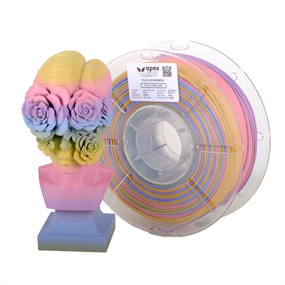 Apex3D Gökkuşağı PLA+ Filament - Mercan Diyarı 1 Kg 1.75mm