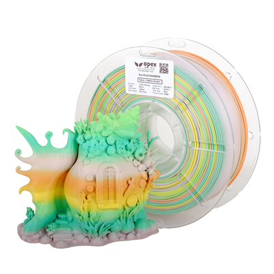 Apex3D Gökkuşağı PLA+ Filament - Türk Lokumu 1 Kg 1.75mm