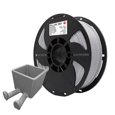 Elas 3D Gümüş Gri PLA Pro Filament - 1.75mm - 1 Kg