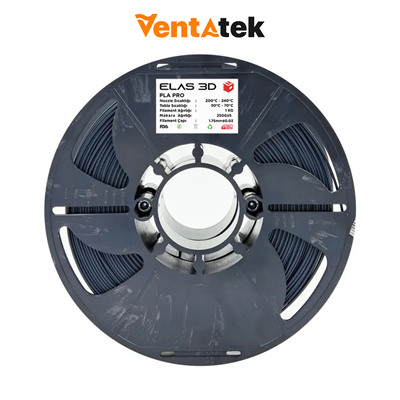 Elas 3D Antrasit Gri PLA Pro Filament - 1.75mm - 1 Kg