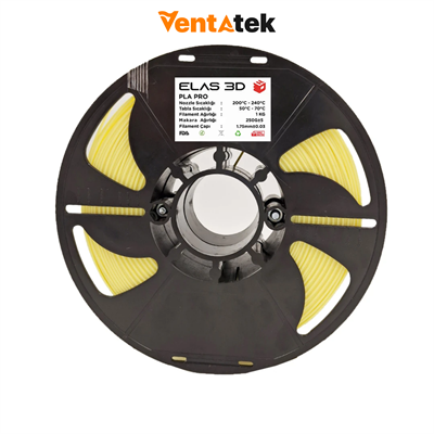 Elas 3D Pastel Sarı PLA Pro Filament - 1.75mm - 1 Kg