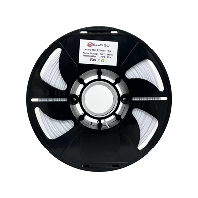 Elas 3D Beyaz PETG Filament - 1.75mm - 1 Kg