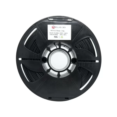 Elas 3D Siyah PETG Filament - 1.75mm - 1 Kg