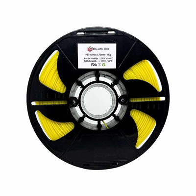 Elas 3D Sarı PETG Filament - 1.75mm - 1 Kg