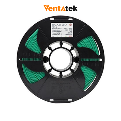 Elas 3D Yeşil PETG Filament - 1.75mm - 1 Kg