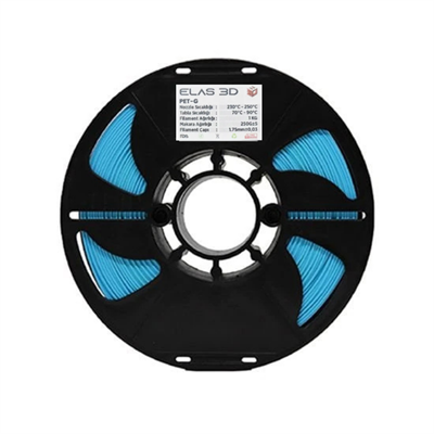 Elas 3D Açık Mavi PETG Filament - 1.75mm - 1 Kg