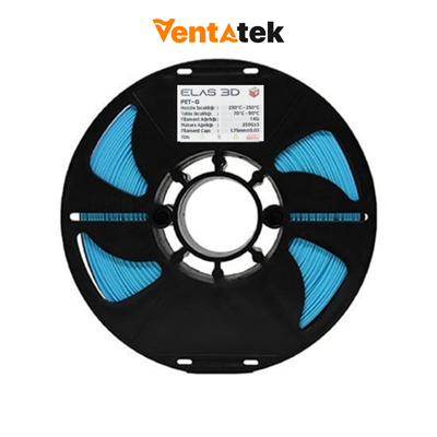 Elas 3D Açık Mavi PETG Filament - 1.75mm - 1 Kg