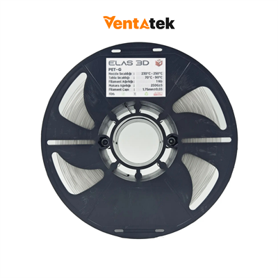 Elas 3D Şeffaf PETG Filament - 1.75mm - 1 Kg
