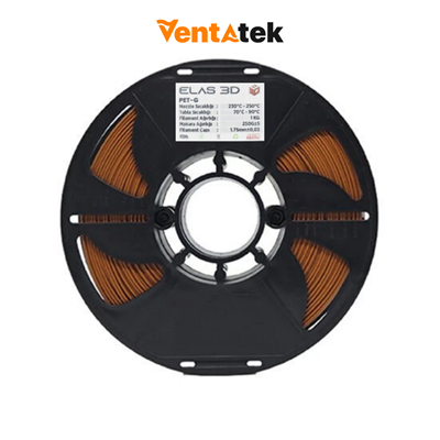 Elas 3D Kahverengi PETG Filament - 1.75mm - 1 Kg