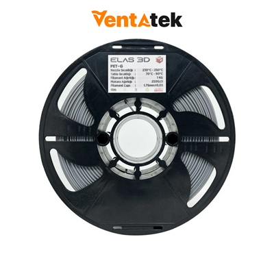 Elas 3D Gri PETG Filament - 1.75mm - 1 Kg