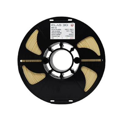Elas 3D Bej PETG Filament - 1.75mm - 1 Kg