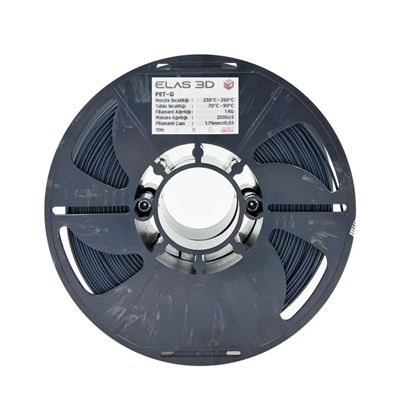 Elas 3D Antrasit Gri PETG Filament - 1.75mm - 1 Kg