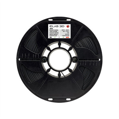 Elas 3D Siyah ASA Filament - 1.75mm - 1 Kg