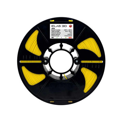 Elas 3D Sarı ASA Filament - 1.75mm - 1 Kg