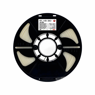 Elas 3D Natural HS ABS Filament - 1.75mm - 1 Kg