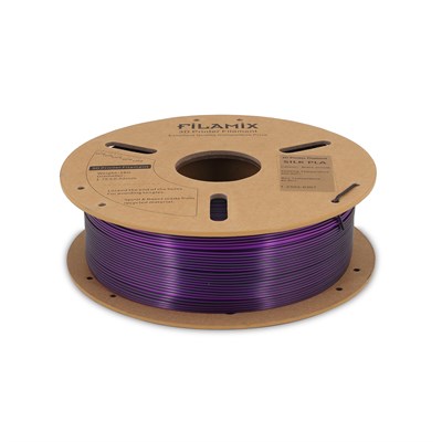 Filamix Magic Silk Çift Renk PLA Filament Siyah-Mor 1.75mm 1KG
