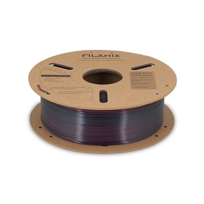 Filamix Magic Silk Çift Renk PLA Filament Siyah-Kırmızı 1.75mm 1KG