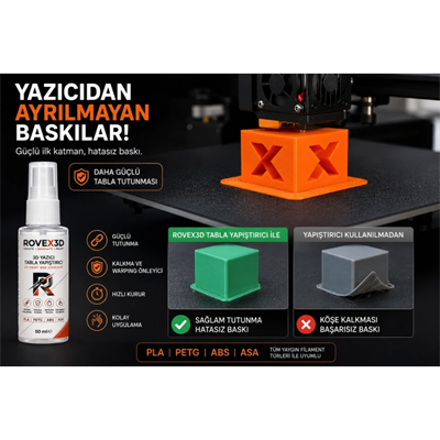 Rovex3D 3D Yazıcı Tabla Yapıştırıcısı 250 ml