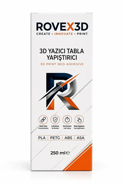 Rovex3D 3D Yazıcı Tabla Yapıştırıcısı 250 ml