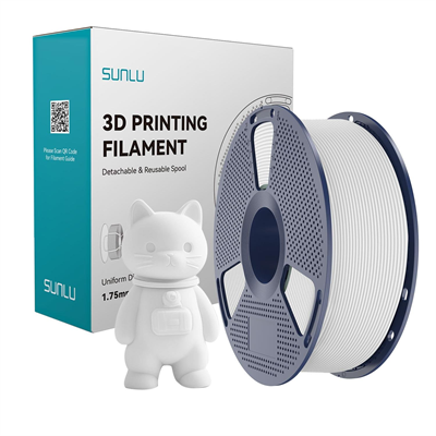 Sunlu Beyaz PLA Mat Filament - 1.75mm - 1 Kg