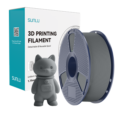 Sunlu Gri PLA Mat Filament - 1.75mm - 1 Kg