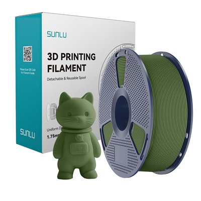 Sunlu Zeytin Yeşili PLA Mat Filament - 1.75mm - 1 Kg