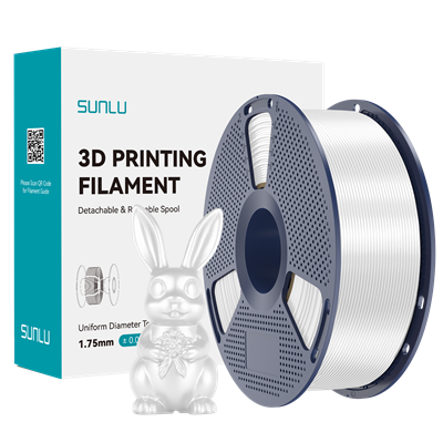 Sunlu Beyaz Silk PLA+ Filament - 1.75mm - 1 Kg