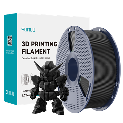 Sunlu Siyah PLA+ 2.0 Filament - 1.75mm - 1 Kg