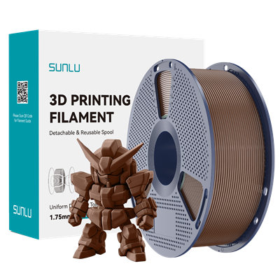 Sunlu Kahverengi PLA+ 2.0 Filament - 1.75mm - 1 Kg