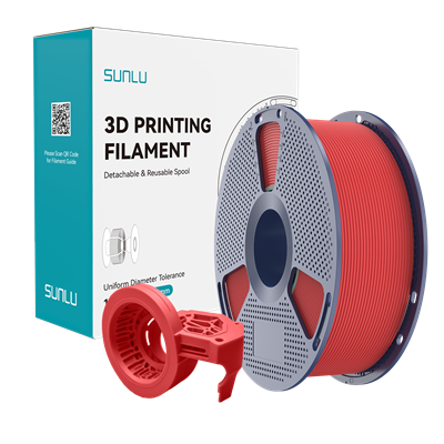 Sunlu Kırmızı High Speed Mat PETG Filament - 1.75mm - 1 Kg