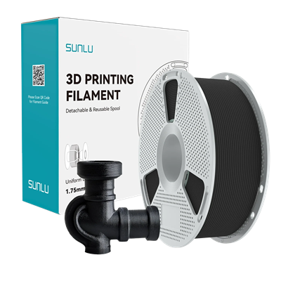 Sunlu Nylon-6 Carbon Fiber (PA6-CF) Siyah Filament - 1.75mm - 1 Kg