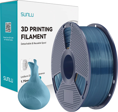 Sunlu Şeffaf Puslu Okyanus Mavi PLA Filament - 1.75mm - 1 Kg
