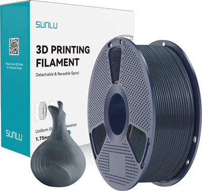 Sunlu Şeffaf Puslu Siyah PLA Filament - 1.75mm - 1 Kg