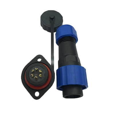 SD16 6 Pin 16mm Su Geçirmez Konnektör Takımı - Panel Tipi