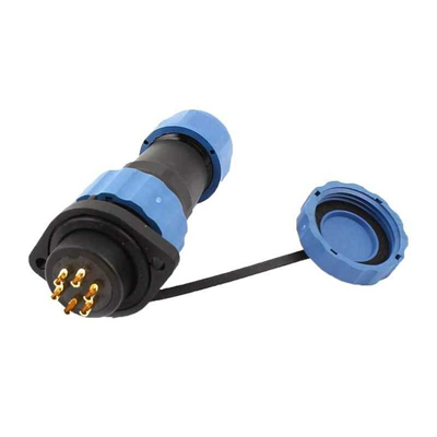 SD16 6 Pin 16mm Su Geçirmez Konnektör Takımı - Panel Tipi