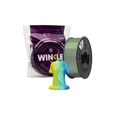 Winkle PLA Silk Multicolor Filament Blue-Yellow 1.75mm 1 Kg