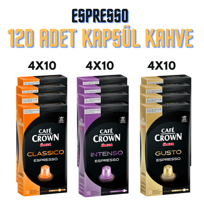 Kapsül Kahve 120 Adet Karma Paket