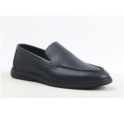 Ulus 108 Lp Lacivert Deri Loafer Ayakkabi  ( Siyah Taban)---- Renk 53