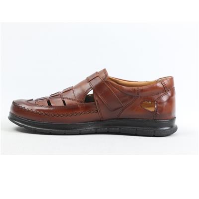 Ulus 04 Taba Deri Sandalet