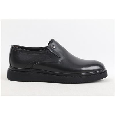 Ulus 086 Bağsiz Düz Poli Siyah Casual Ayakkabi