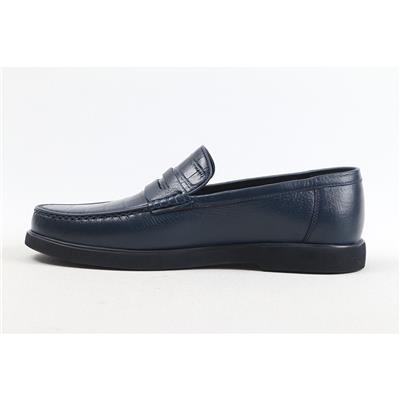 Ulus 1005 Fiyonk Croco Lacivert Eva Loafer Ayakkabi