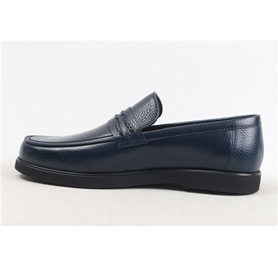 Ulus 1006 Örgülü Lacivert Rok Eva Loafer Ayakkabi