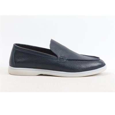ULUS 108 LP LACİVERT DERİ LOAFER AYAKKABI-----RENK 03