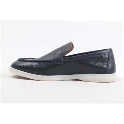 ULUS 108 LP LACİVERT DERİ LOAFER AYAKKABI-----RENK 03